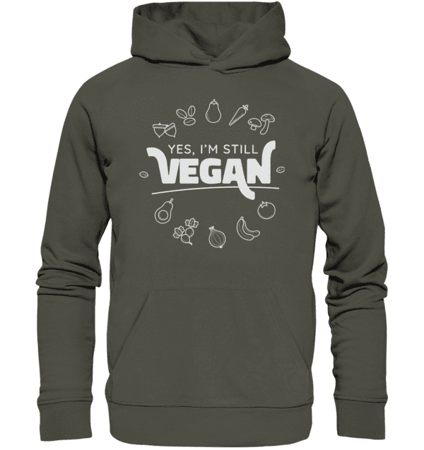 Yes, i'm still vegan - Organic Basic Hoodie – Bild 2
