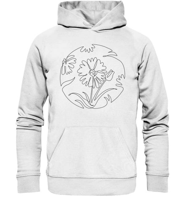 Tolles Blumenmotiv - Organic Basic Hoodie