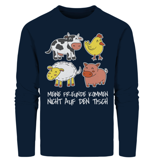 Meine Freunde kommen nicht auf den Tisch - Organic Sweatshirt – Bild 2
