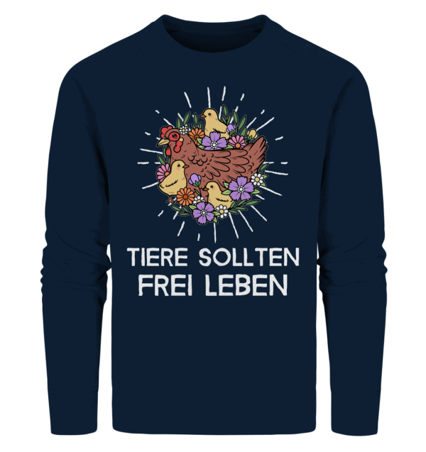 Tiere sollten frei leben - Organic Sweatshirt – Bild 2