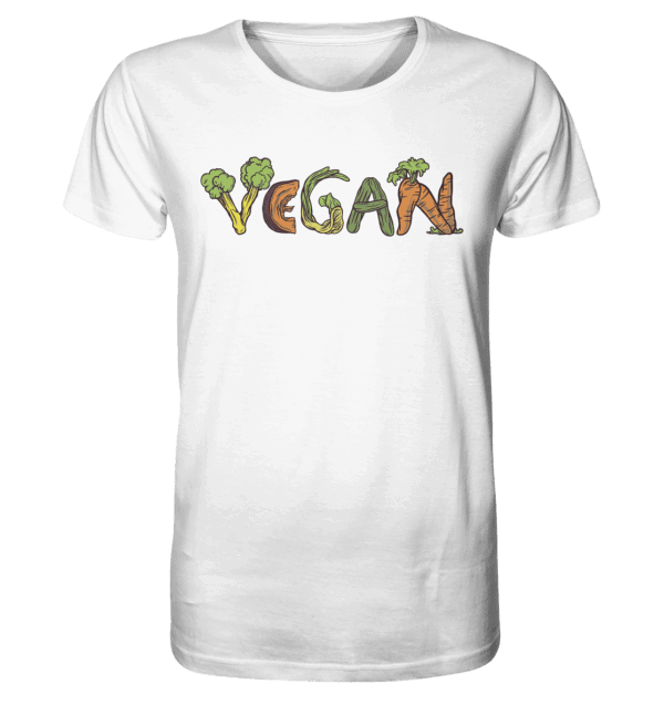 Vegan Gemüseschriftzug - Organic Shirt