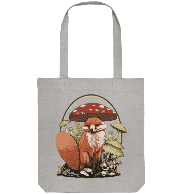 Fuchs mit Pilzen - Stoffbeutel